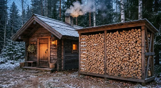 Укладка дров в Рошале, улица Кооперативная, 32